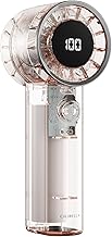 【2025夏新設計】CICIBELLA ハンディファン クリア 超高速 大風量 軽量 携帯扇風機 100段階の調整 Type-C充電式 急速充電 小型 液晶画面 残量表示 手持ち 卓上 瞬時冷感 暑さ対策 旅行 キャンプ アウトドア 花火大会 プレゼント