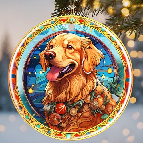 Golden Retriever Christmas Ornament and Decor for Tree - Gifts