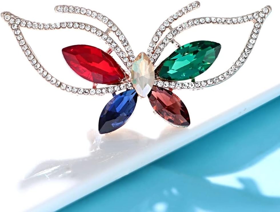 Rhinestone Brooches for Women Winter Pin Jewelry