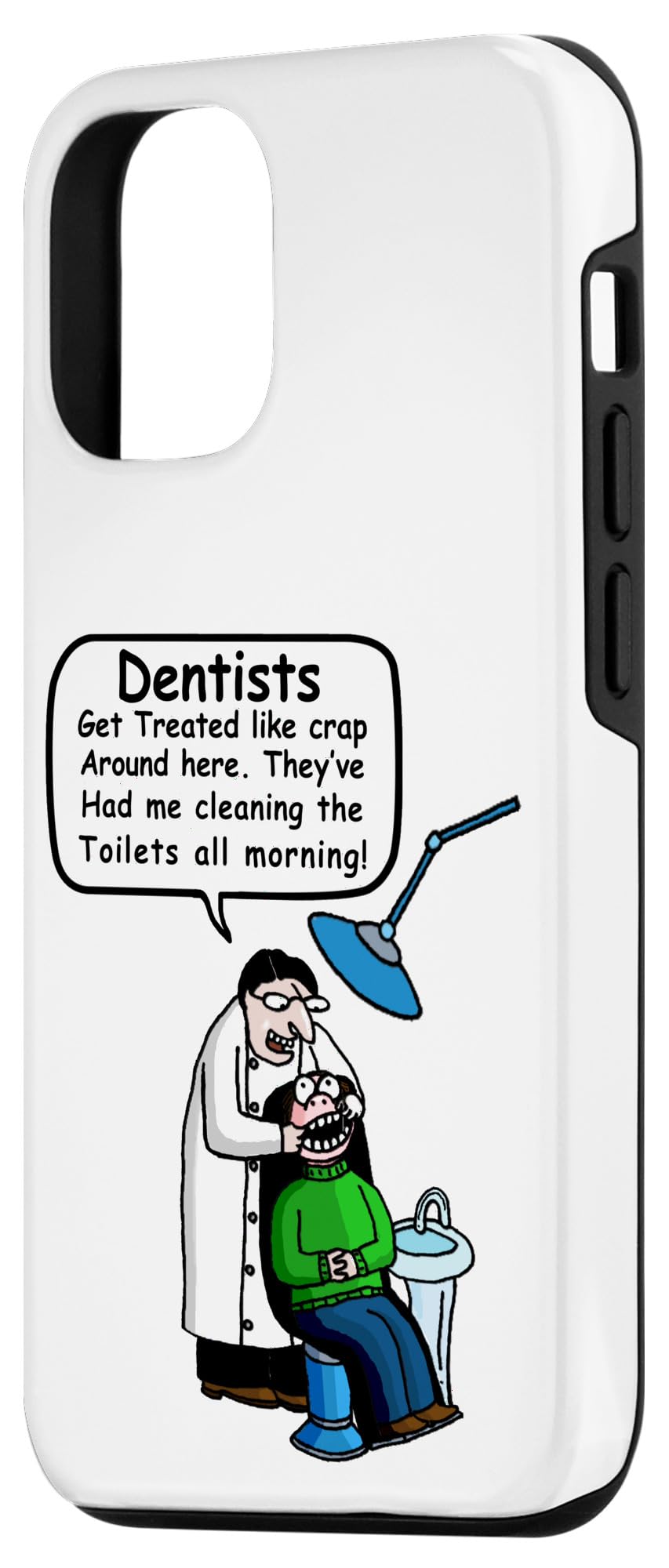 Amazon.com: iPhone 15 Funny Dentist Cartoon humor gift for men