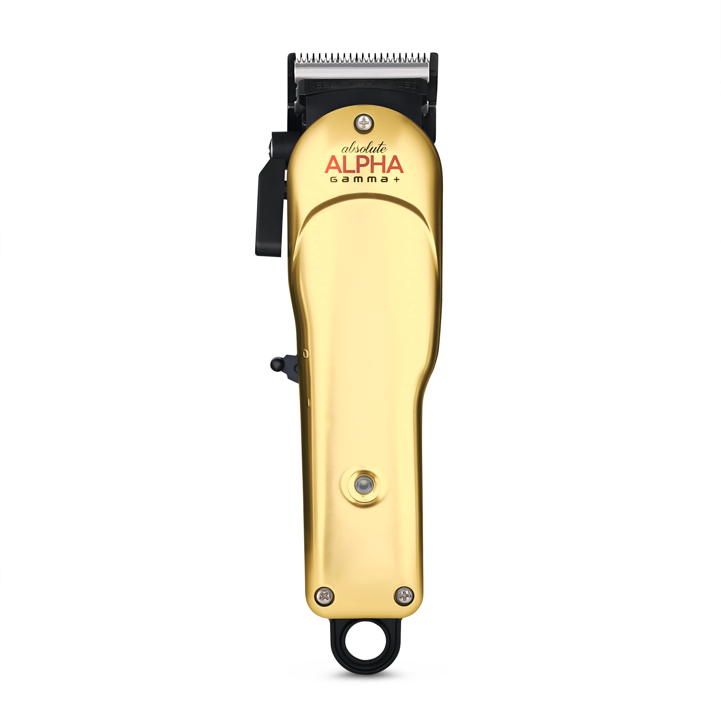 GAMMA+ Absolute Alpha Professional Modular USB Cordless Clipper with 5 Dub Magnetic Guards, Matte Silver, Rose Gold, and Gold