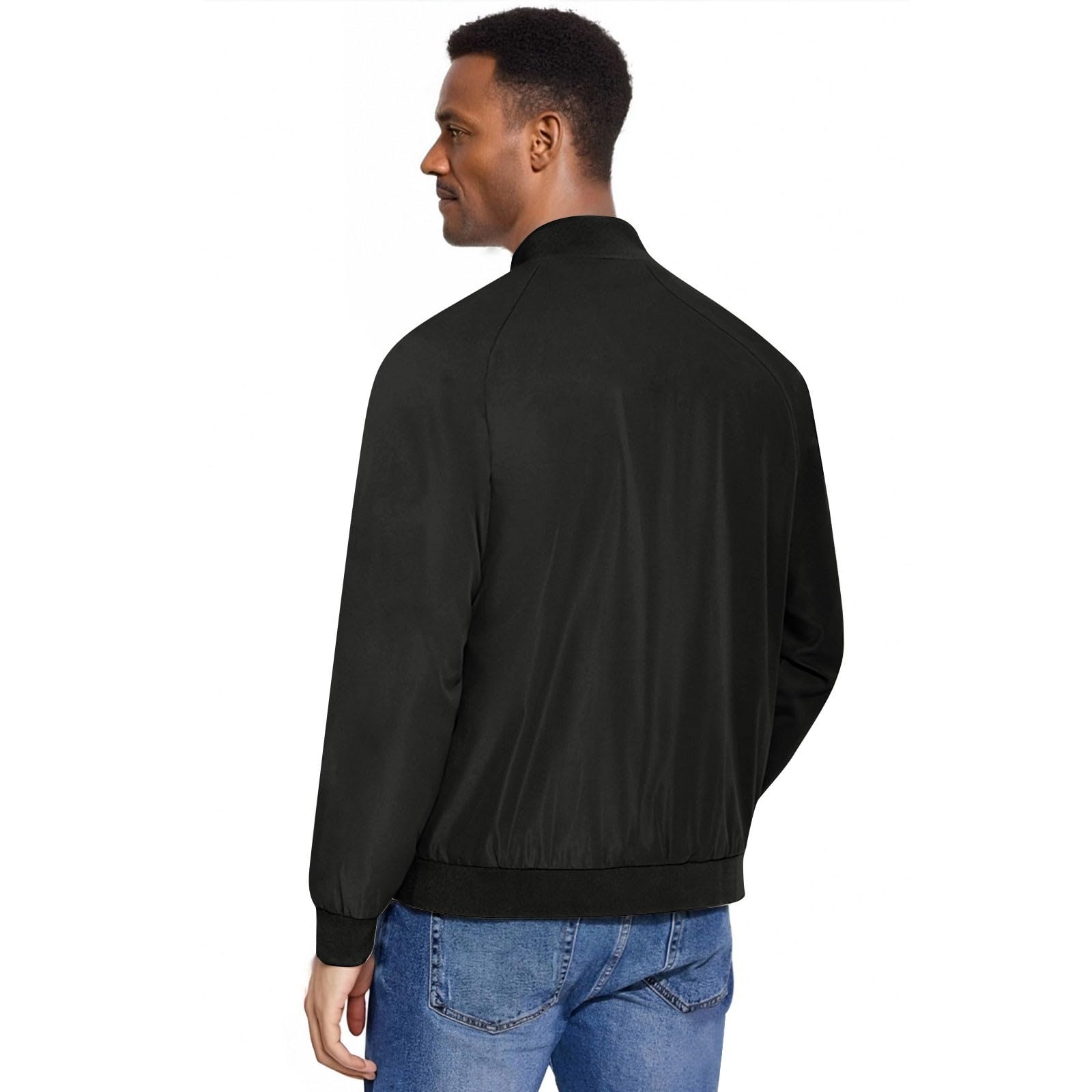 Generisch Bomberjacke Herren Blouson Jacke Übergangsjacke Leichte Fliegerjacke Herbst männer Freizeit Outdoor Dünne Jacken mit Taschen
