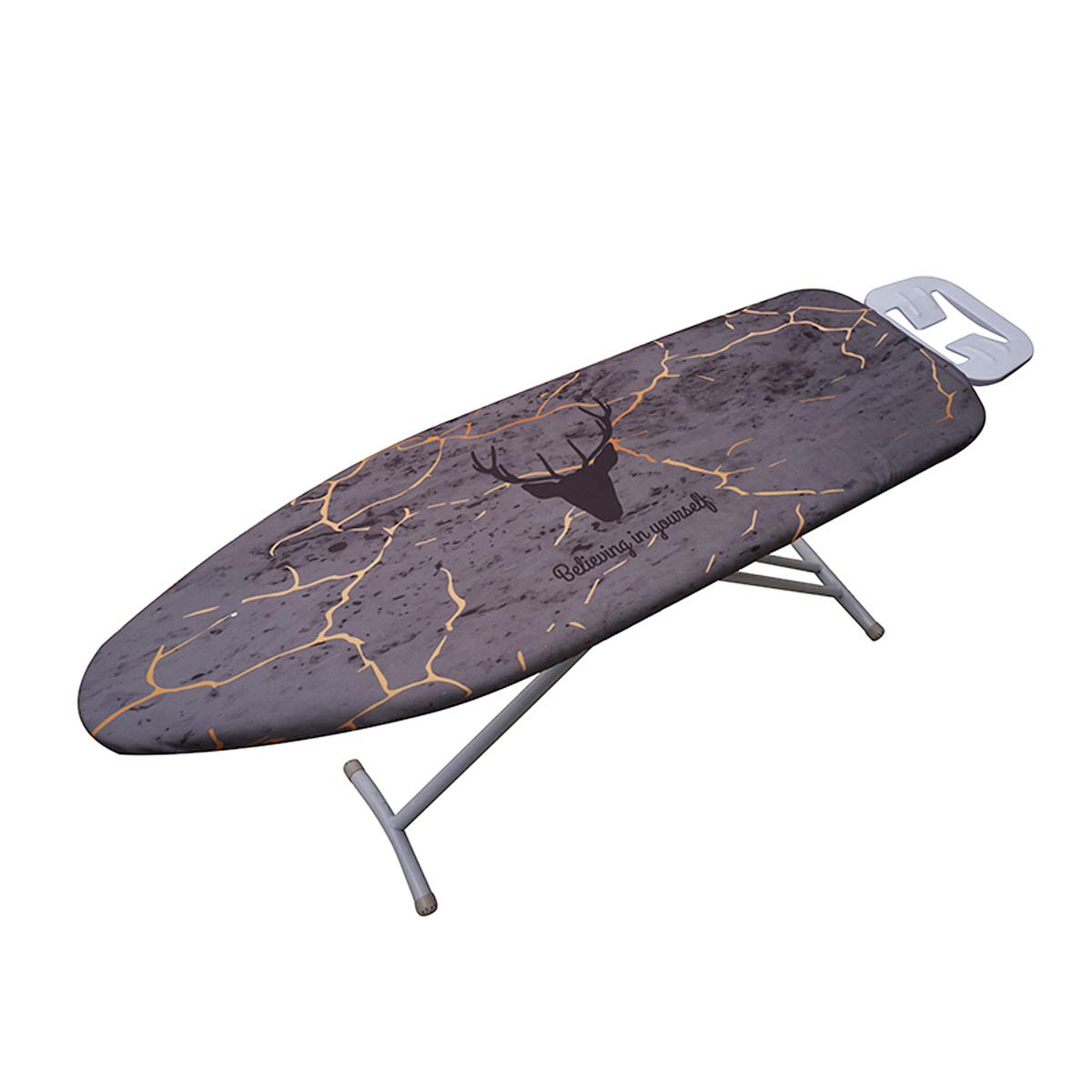 Cotton Ironing Board Cover with Padding,Thick Padding Heat Reflective Ironing Board Covers, Fits Large & Extra Large Size Iron Boards, 55 x 20 Inches/140x50cm,Marbling #1