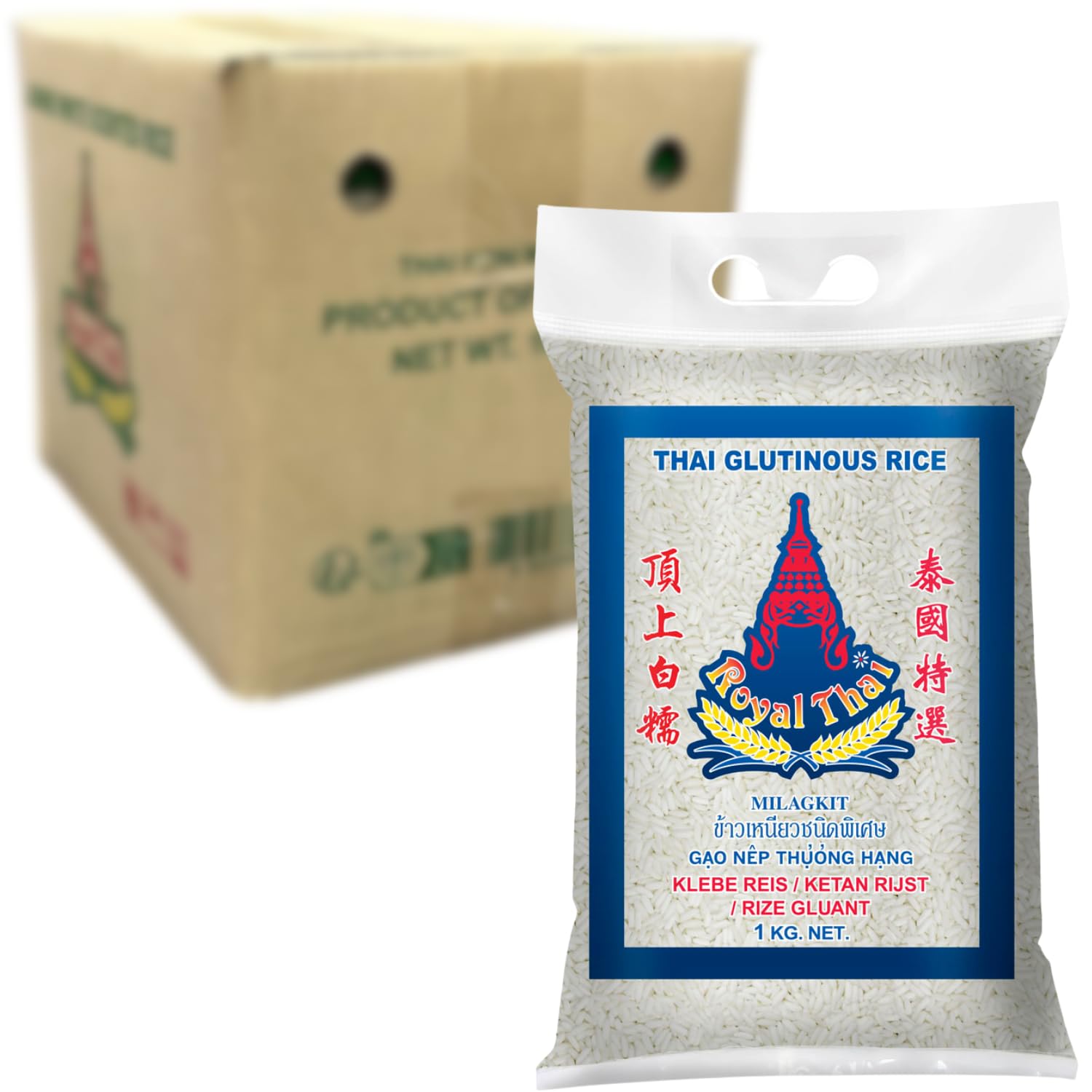 ROYAL THAI RICE - Klebereis - 10 X 1 KG - Multipack