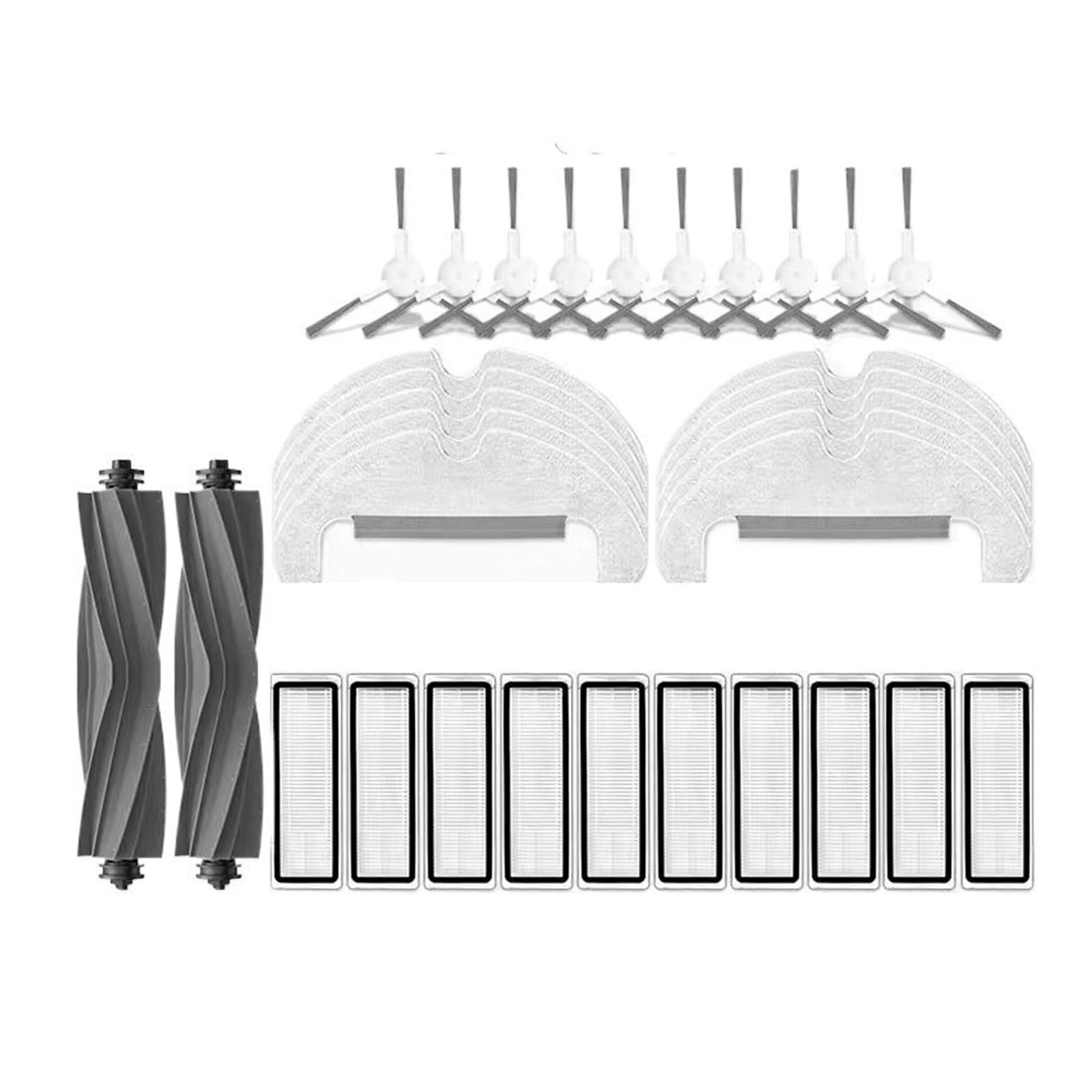 Compatibile Con Dreame, D10Plus, Accessori for Aspirapolvere Robot: Panno for La Pulizia, Spazzola A Rullo, Spazzola for Bordi, Filtro E Materiali Di Consumo(Set c)