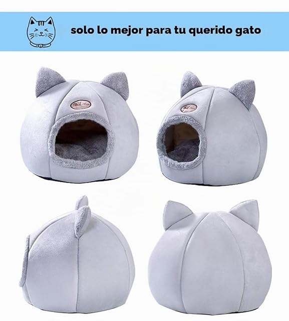 Foto 6 de 7 de ABenxxou - Caseta Antideslizante para Mascotas, Suave y cálida, extraíble Cerrado para casa para Cachorros…