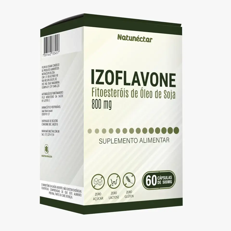 Izoflavone Fitoesteróis de Óleo De Soja 60 Cápsulas