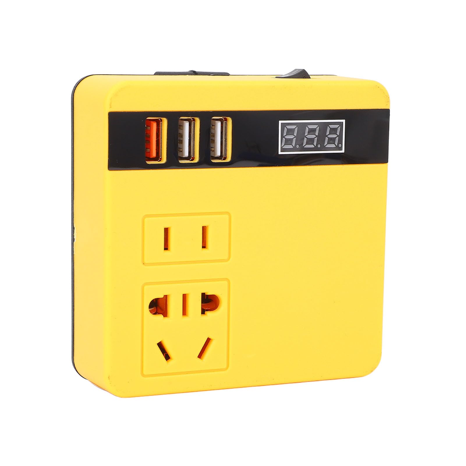 Dioche Portable Power Station Battery Powered 120W DC18-21V Input AC Output 3 USB Ports Cordless Inverter with Voltage Display, Perfect for Outdoor & Household Use