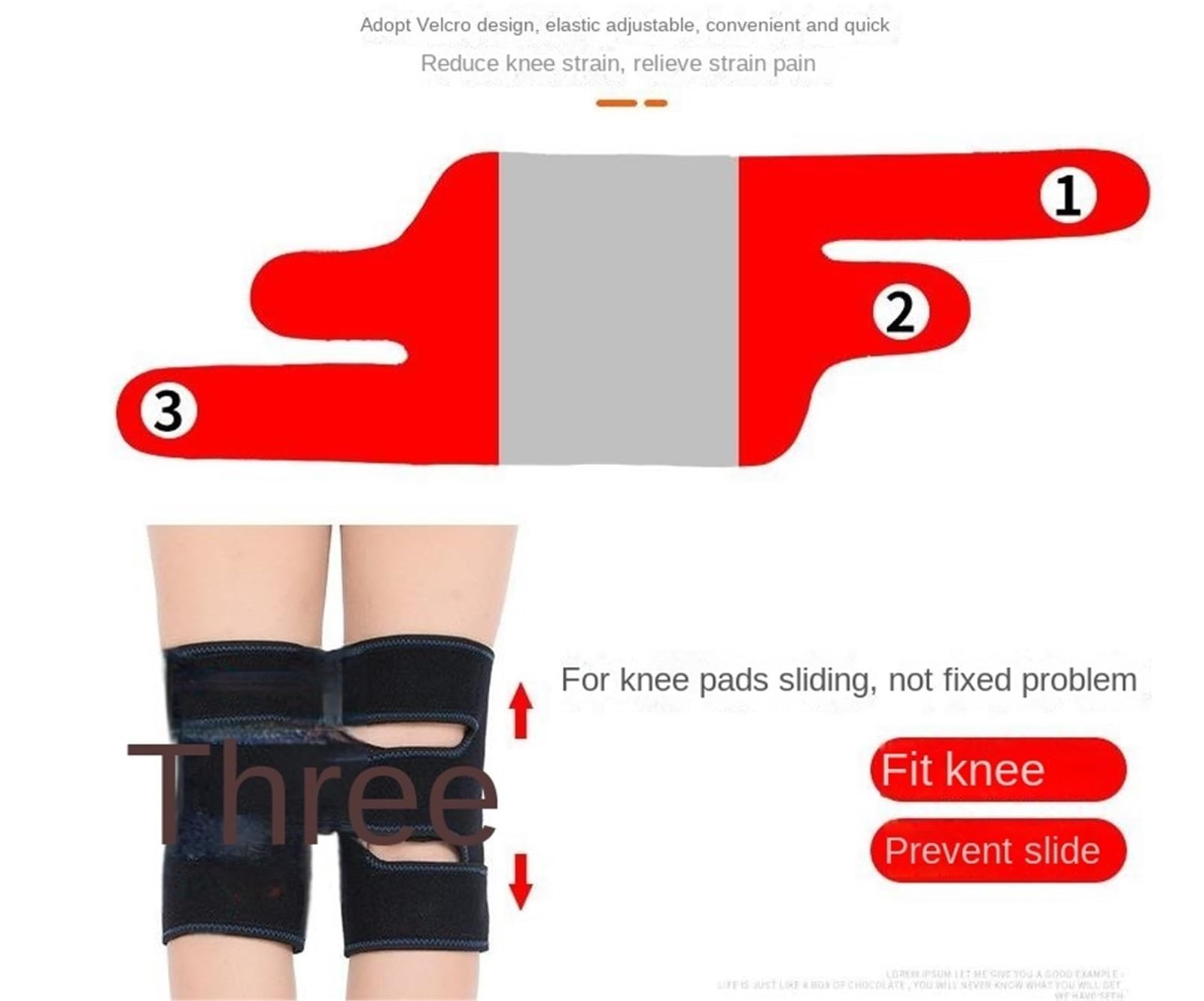 Ginocchiera Sportiva Antiscivolo Le Bretelle Di Supporto For Il Ginocchio For Uomini E Donne Tengono Al Caldo Durante Ciclismo, Lo Sci La Corsa Maniche Traspiranti(Blac-Single-sided)