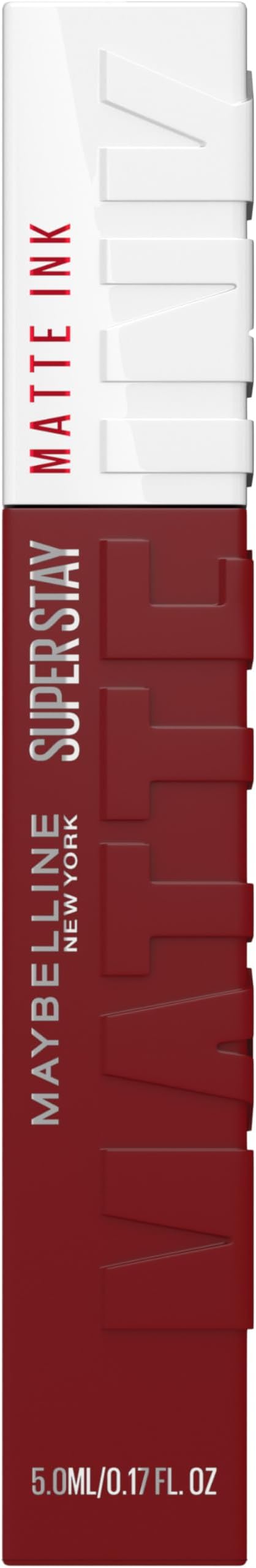 Lipstick, Superstay Velvety Matte Ink Liquid Lipstick, Up to 16H Non Transferable, Vibrant Longlasting Finish, Non Drying, Shade: 50 Voyager, 5ml