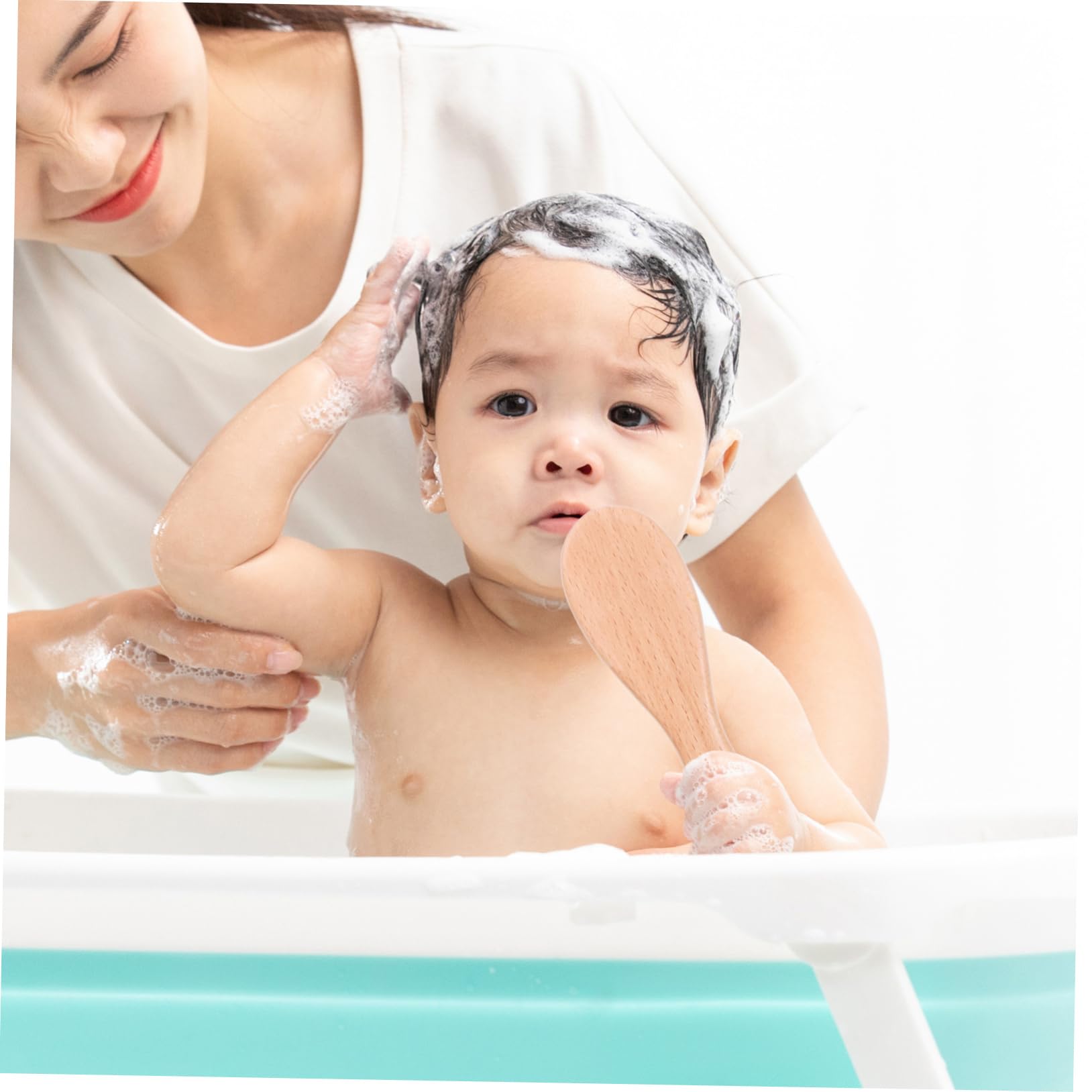 BESTonZON 2 Juegos De 4 Uds De Cepillos De Lana Peine De Madera Para Kit De Cuidado De La Cabeza Producto Para El Cuidado Del Cuero Cabelludo Pelo De Lana Para Niños