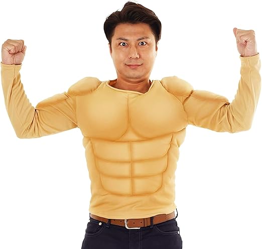 Amazon Holloween Costume メンズコスプレ ムキムキ マッチョ Tシャツ トップス 筋肉 腹筋 ボディービルダー メンズコスプレ フリーサイズ Men S 男性用 男子用 コスプレ衣装 コスチューム ハロウィン 仮装 運動会 文化祭 忘年会 S Cs 6a909 コスプレ 仮装 通販