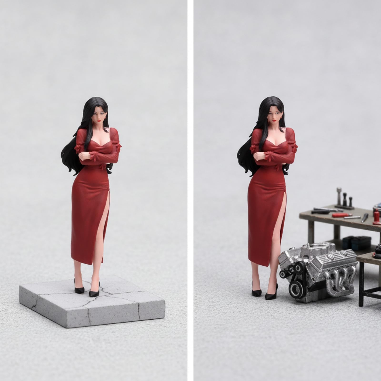 Figura Mujer Resina Coleccionable