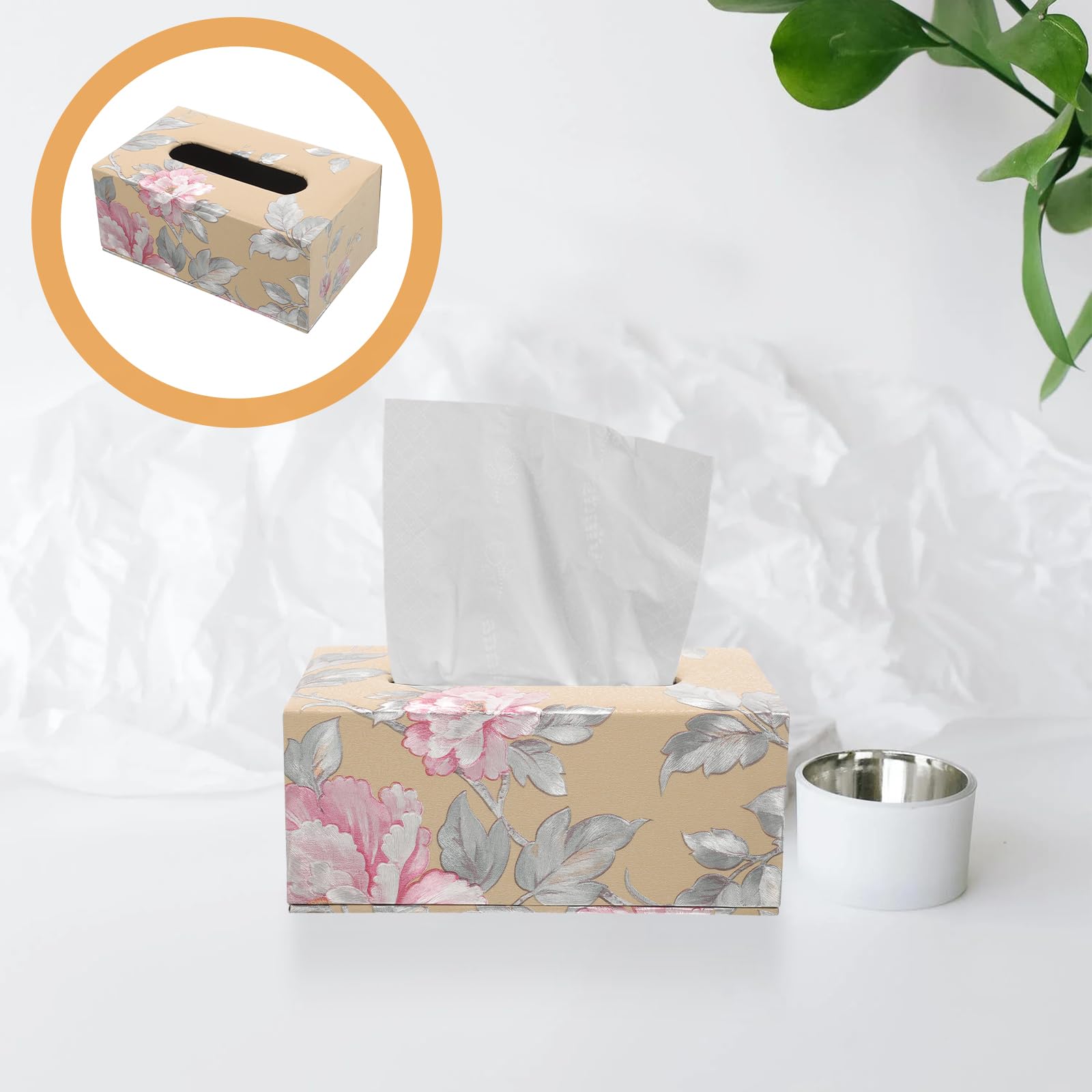 Portafazzoletti In Acciaio Inox 304 Dorato - Elegante E Funzionale - Foto 7