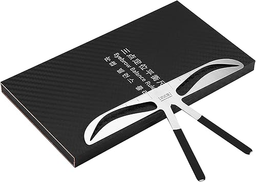 Miniatura 2 de Plantilla de cejas, 4 Tipos de Plantilla de Cejas Permanente Ceja Wooler Medida de la Ceja Balance Extensión Regla Forma de la Ceja Stensil