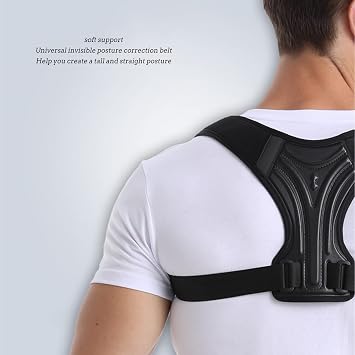 Dorsolumbar Support Posture Corrector Back Correction Brace Orthopaedic Grade Lower Back Support Upper Back Support Correct The Dorsal Vertebra and Reduce Kyphosis,Black,L