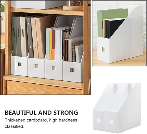 Miniatura 9 de 2 unids archivos artículos artículos artículos de escritorio Ranuras de documentos vertical titulares estante de escritorio organizador de libros