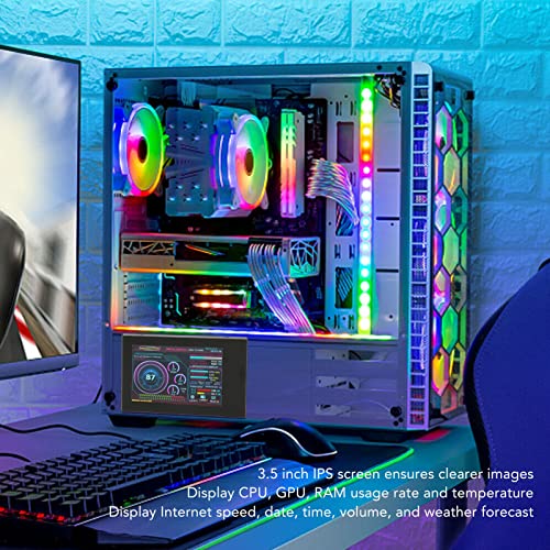 Image of Zopsc Portable Laptop Monitor 3.5 Inch 1080P FHD Second Screen, Protective Cover with Speakers, USB C Travel Monitor for PC Phone Gaming Console