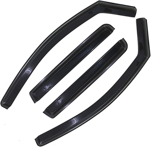 Miniatura 4 de Deebior Deflector de viento de 4 piezas en canal, deflector de viento, deflectores de viento compatibles con Nissan Titan Crew Cab 2004-2015