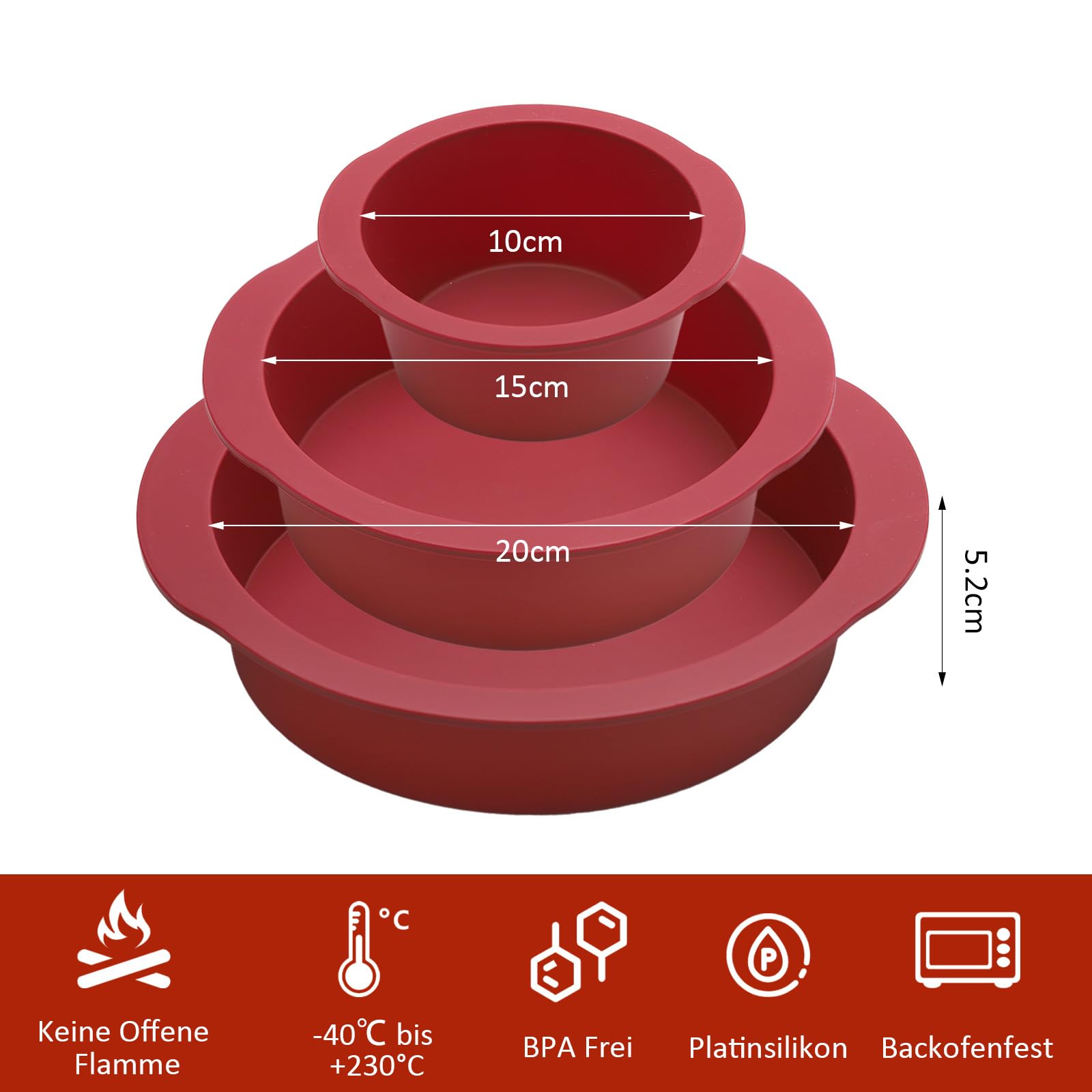 Lot De 4 Moules à Gâteaux, Gâteaux Aux Fruits, Biscuits, Anneaux Ronds En Metal Mousse Cercle Tarte Biscuits De Cuisson 86165576