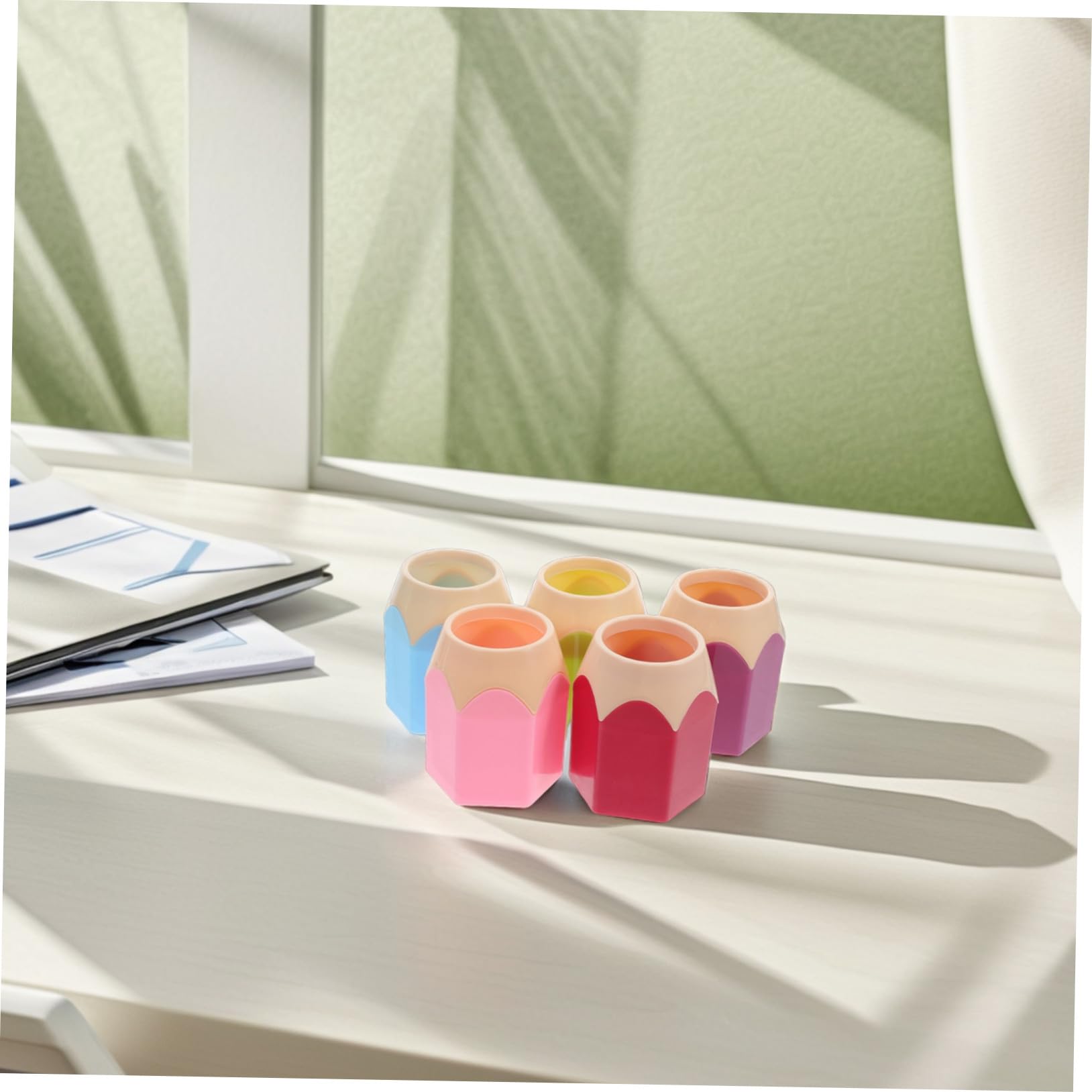 15 Stk. Teiliges Stiftehalter Robustem Bunter Mehrfarb-organizer für Bleistifte Makeup-pinsel und Kosmetik Praktischer Schreibtisch-behälter für Schüler und Künstler Vielseitiger