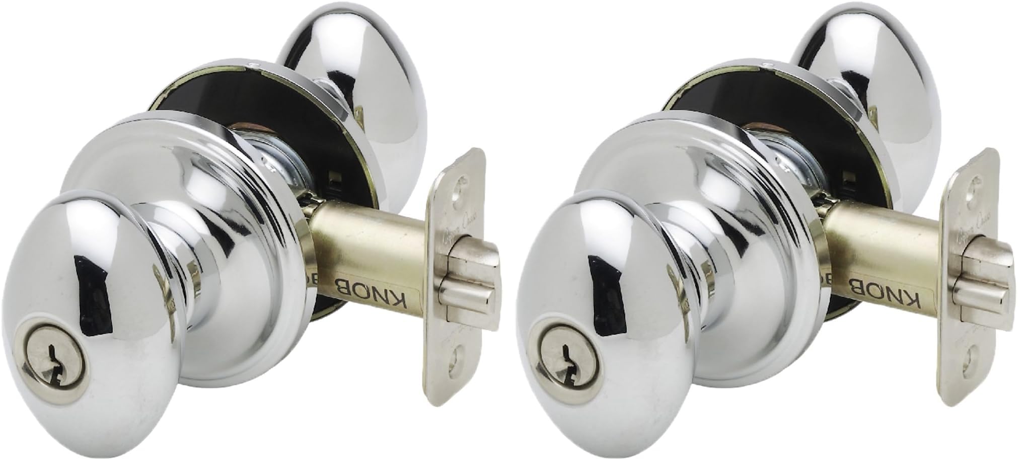 Satin Stainless Steel Egg Door Knob - Privacy Function -21