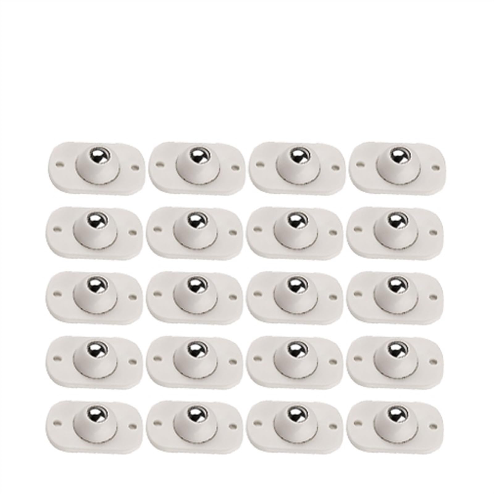 GYRAZXS Self Adhesive Swivel Wheels 20mm 4 Pack Mini Casters 360° Rotating Universal Wheels for Furniture Trash Cans Heavy Duty Caster Rollers (8PCS White B)