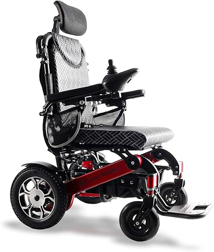 Miniatura 10 de Culver Mobility Shawk Silla de ruedas eléctrica para adultos, sillas de ruedas plegables ligeras todo terreno, silla de ruedas eléctrica motorizada