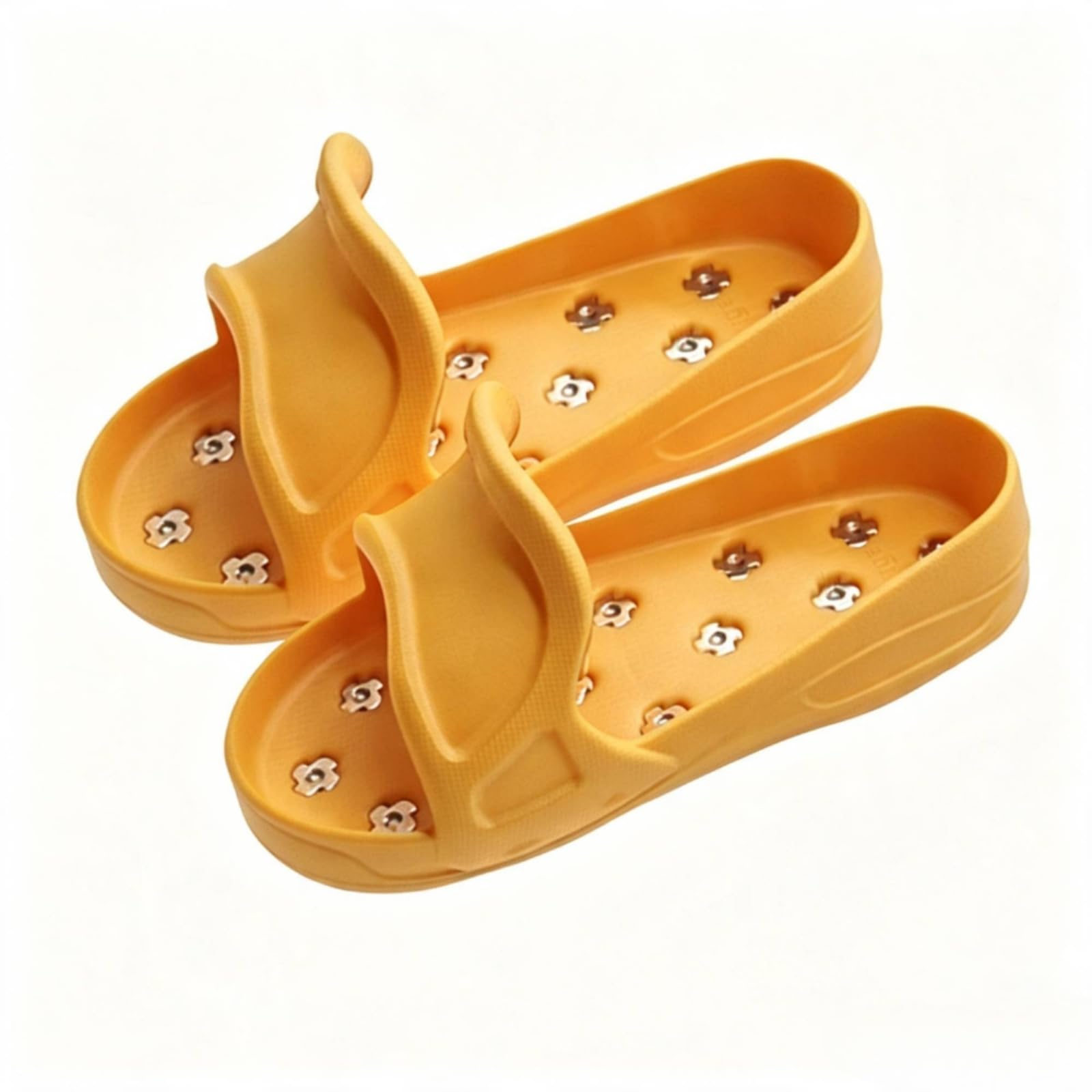 Nagelschuhe mit Spikes, S 38-40 | Leichtes EthylenvinylacetatMatial, Praktisches Schlüpfschuh Design, Arbeitsschuh mit Metallspikes, für Epoxidharzarbeiten