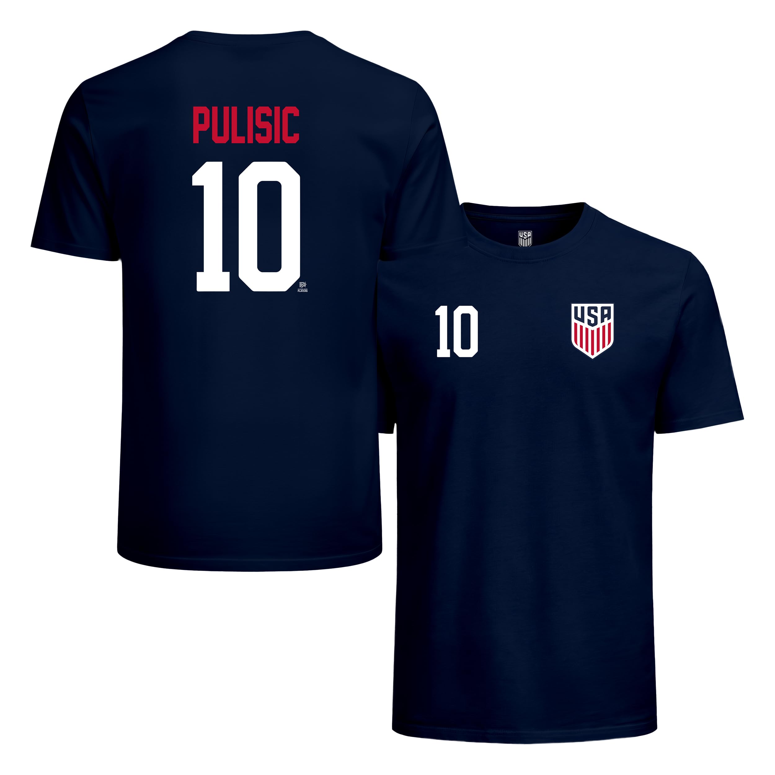 Icon Sports USMNT Men's Player T-shirt | Offical Licensed U.S. Soccer Player name and number Cotton Tee-picture-28