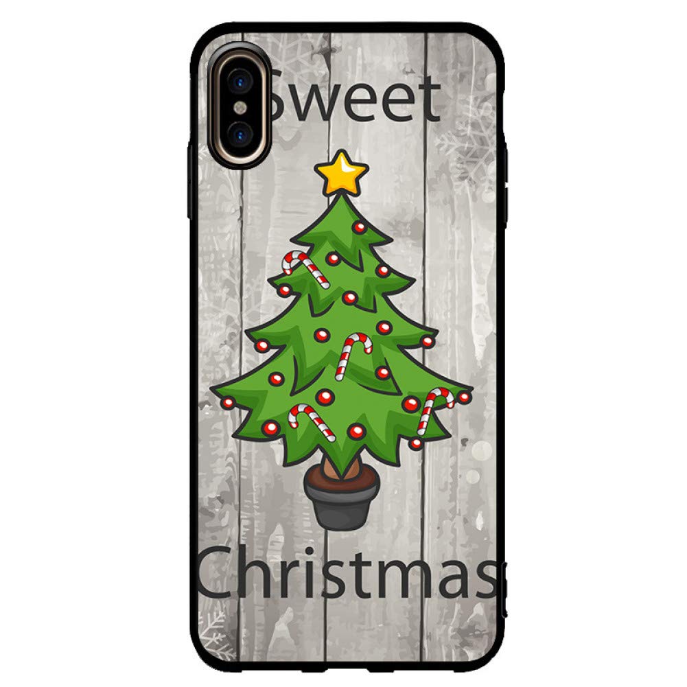 FF&CAS Cute Cartoon Christmas Socks Santa Claus Phone Case For Iphone X Xs Xr Xs Max 6 6S 7 8 Plus Scrub Soft Cover Gift Case-Style 2,For iphone 8 Plus