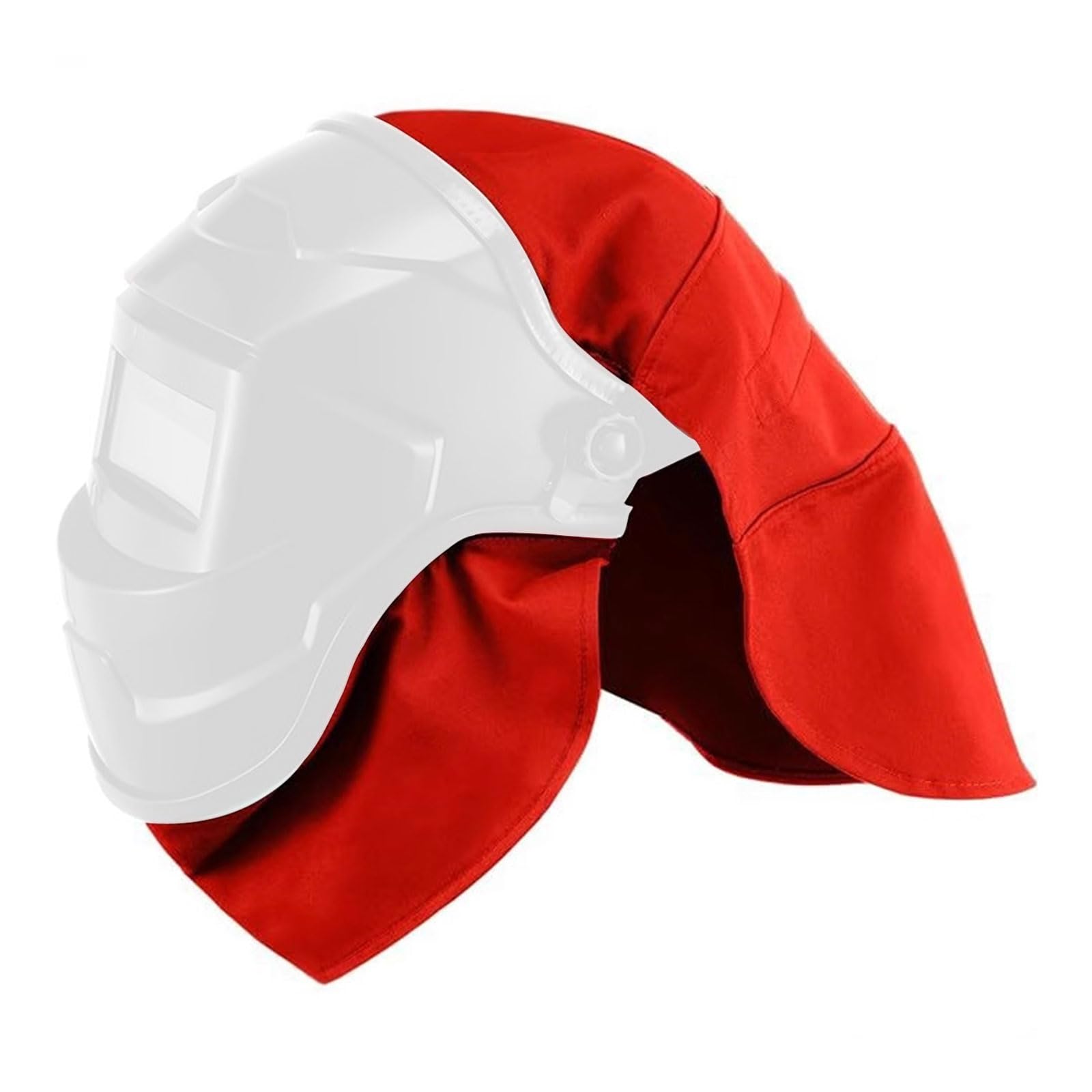 Thatiarry A Welder ' S Helmets Covers Nd Neck Bib Set Heatproof Leather Cloth Construction Ergonomic Design For Long Welding Tasks Leather Welding Helmets Ccessories