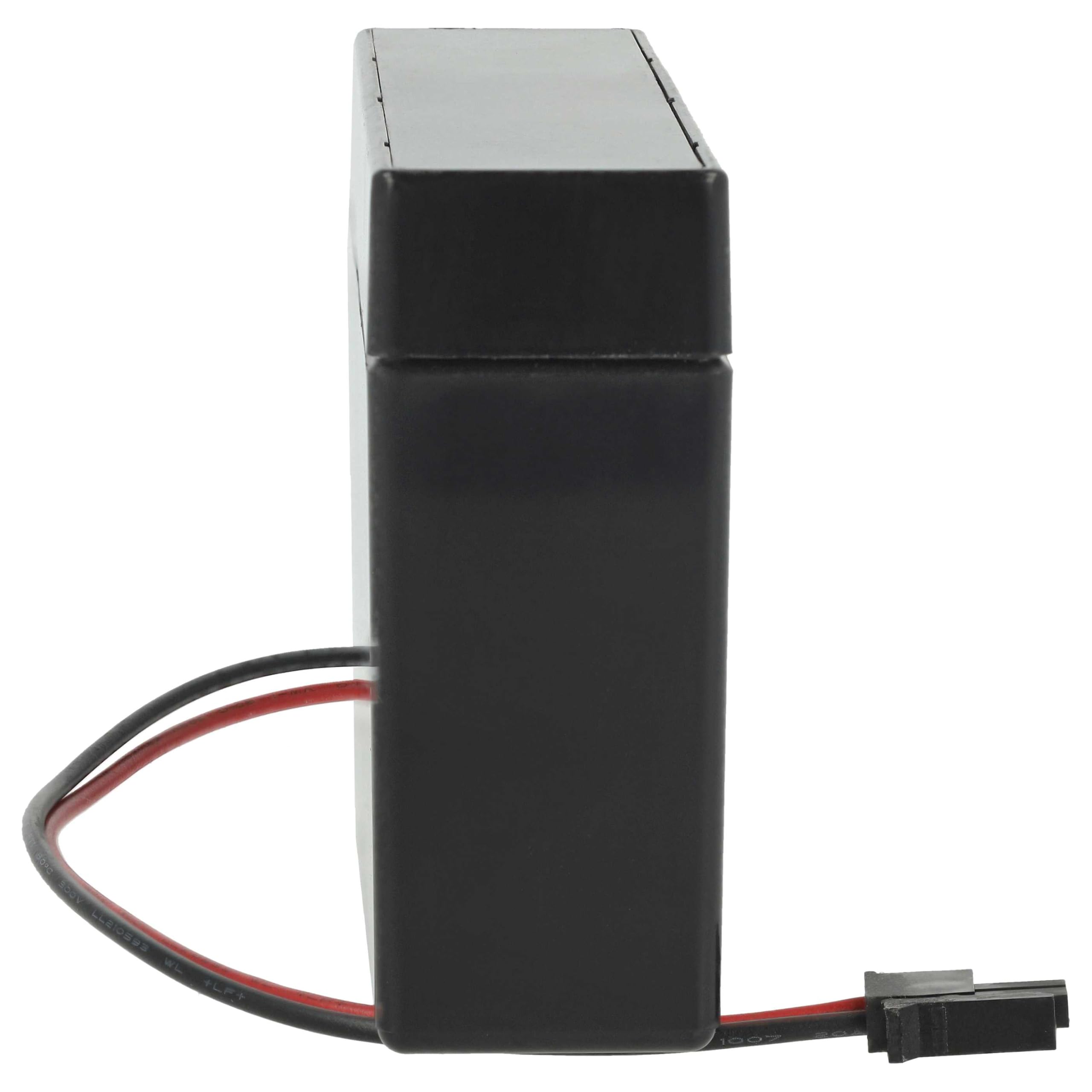 vhbw 4x Batteria sostituisce Powersonic PS-1208 per (800mAh, 12V, AGM, connettore AMP)