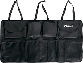 PMK GRUPO - Organizador Maletero Coche Colgante | Organizador Coche Impermeable Plegable Gran Capacidad Ajustable - Color Negro
