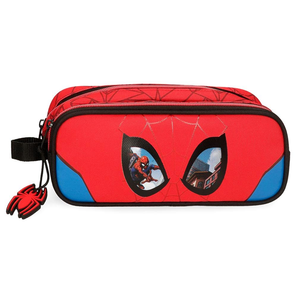 Marvel Spiderman Protector Estuche Doble Rojo 23x9x7 cms Poliéster