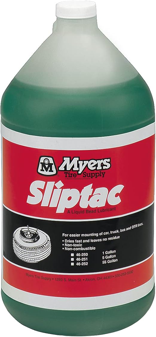 SlipTac Tire Lube, A Liquid Bead Lubricant for Easier