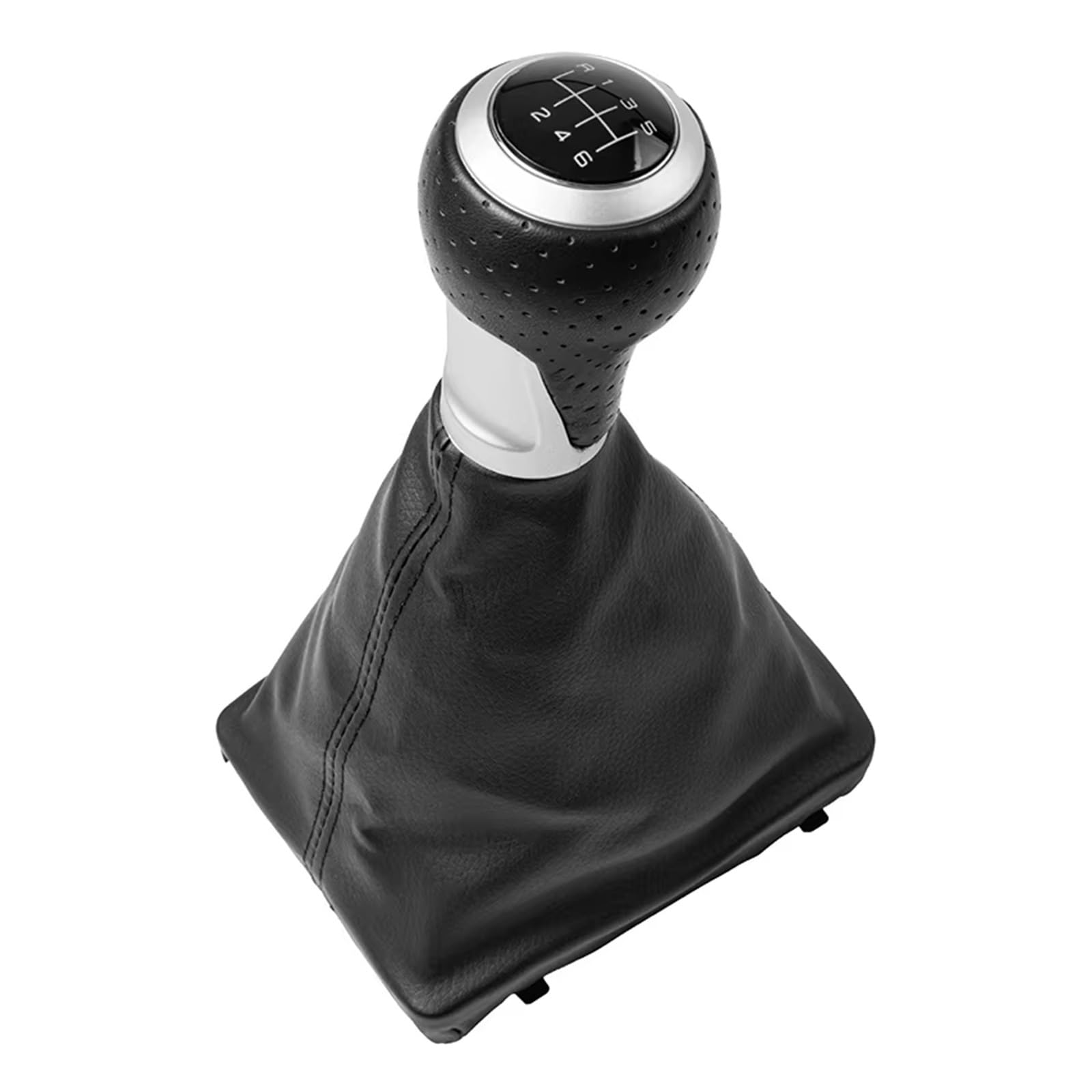 Srvsqtptvk B0546 Car Shift Knob For A6 C6 2004-2012 Shifter Lever Replacement Manual Gear Shift Knob Pu Gaiter Boot(B0546)