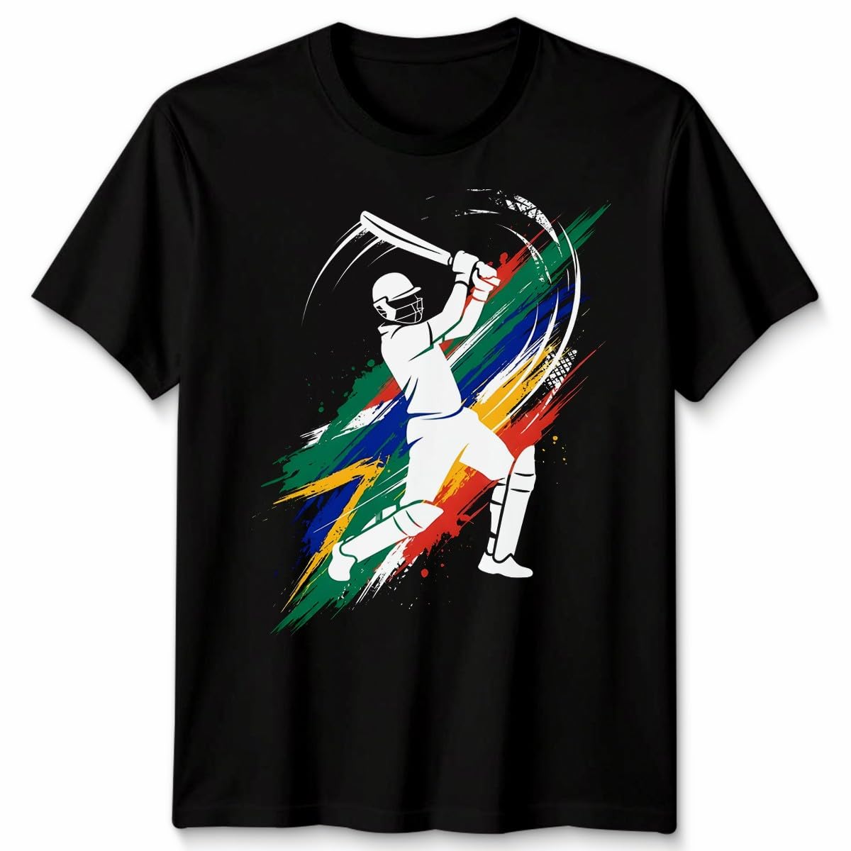 South Africa Cricket Teams Unisex T Shirt Sport Fan Design Tee Mens Womens Graphic Top Unisex 5XL Black — image 1