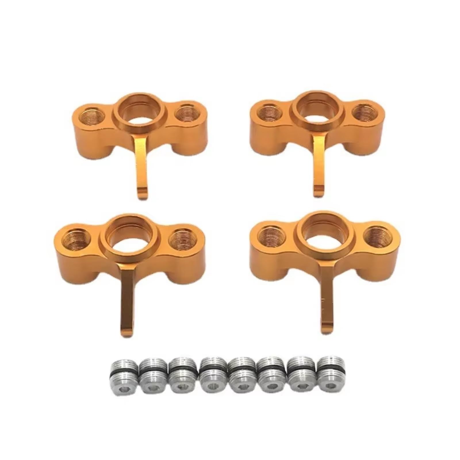 Para JLB 1:10 Accesorios Piezas Para Coches RC Eléctricos Sin Escobillas Copas Dirección Delanteras Traseras Metal Mejoradas Accesorios Mejoras RC(Yellow)