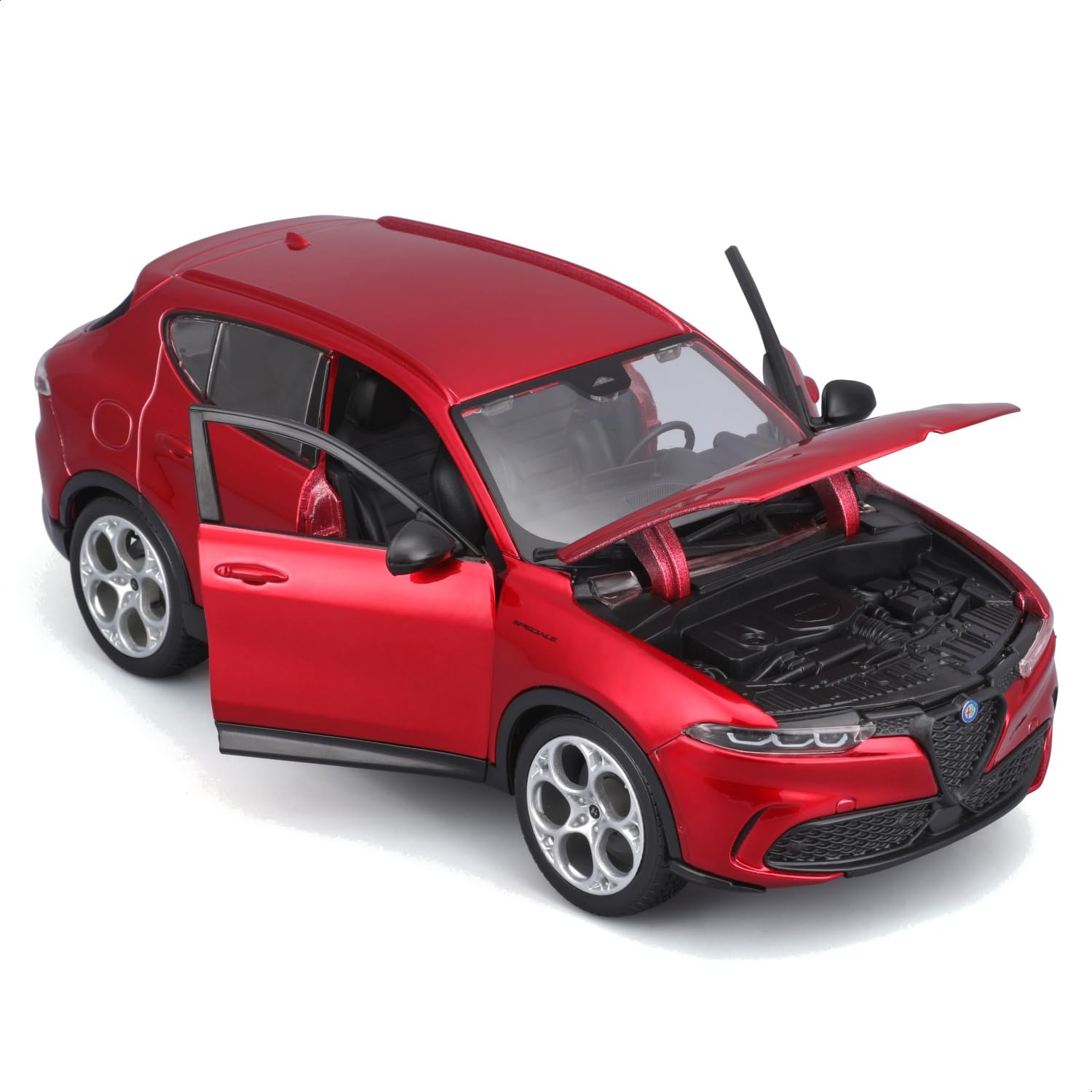 BBURAGO Alfa Romeo Tonale - Modellino Realistico Auto in Scala 1:24, Replica Diecast con Portiere e Cofano Apribili, Licenza Ufficiale Alfa Romeo, Età Consigliata 3+ Anni