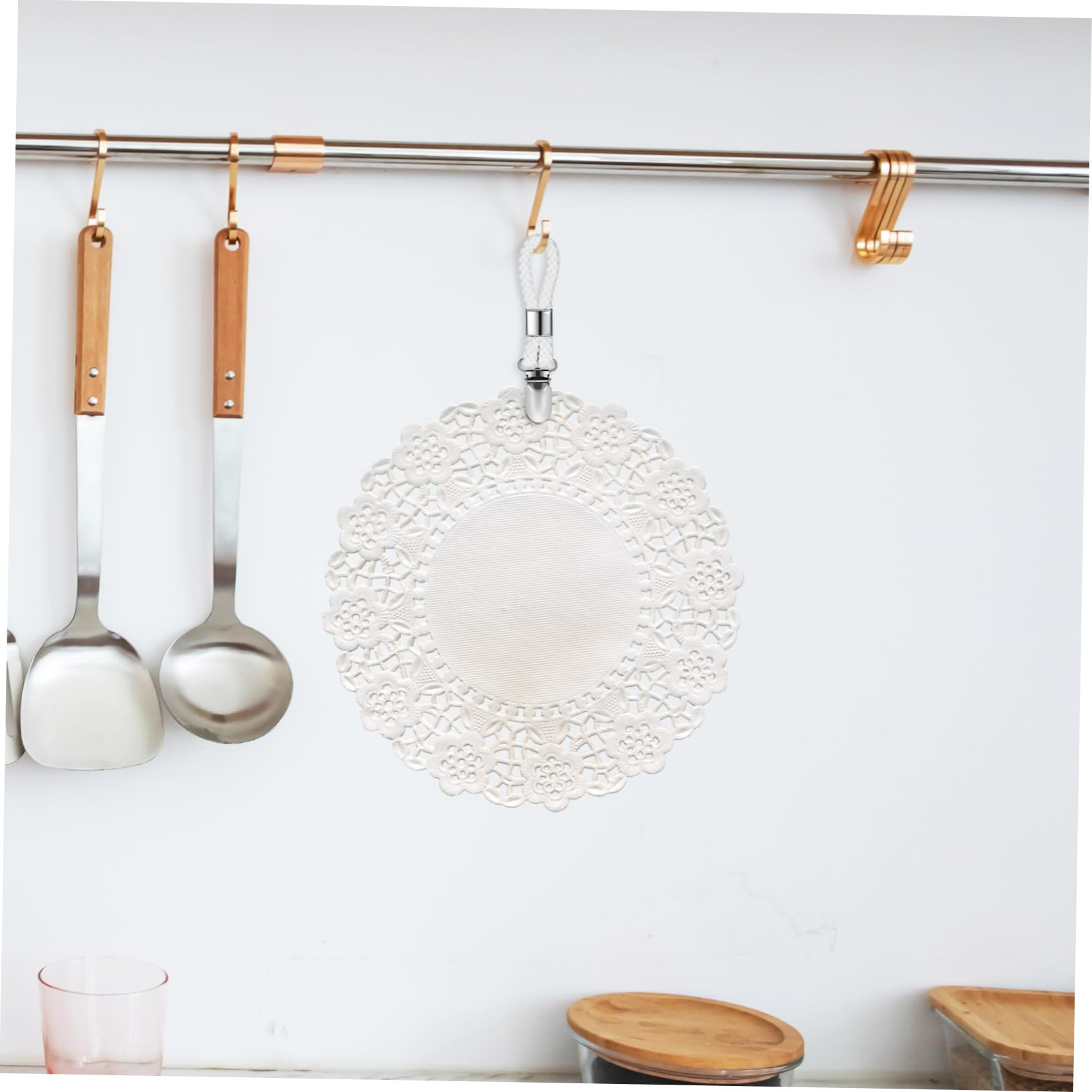 SOLUSTRE 16pcs Cotton Rope Towel Clips Stylish Hanging Clips for Kitchen Bathroom Clamp Hangers Decorative Towel Holder for Home Use