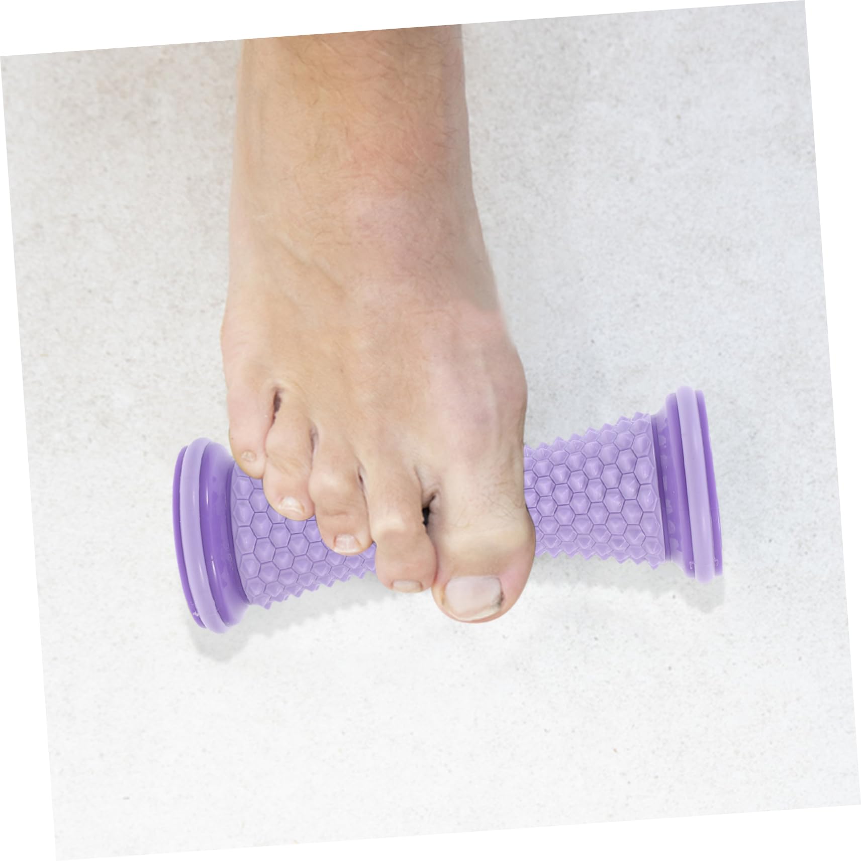 CALLARON Yoga Fußroller 2 Stück Manuelles Fußmassagegerät aus Tpr und Pvc Lila Rollenmassagegerät zur Fußsohlenmassage Lindert Fußermüdung Geeignet für Plantarfasziitis und Fußbogen