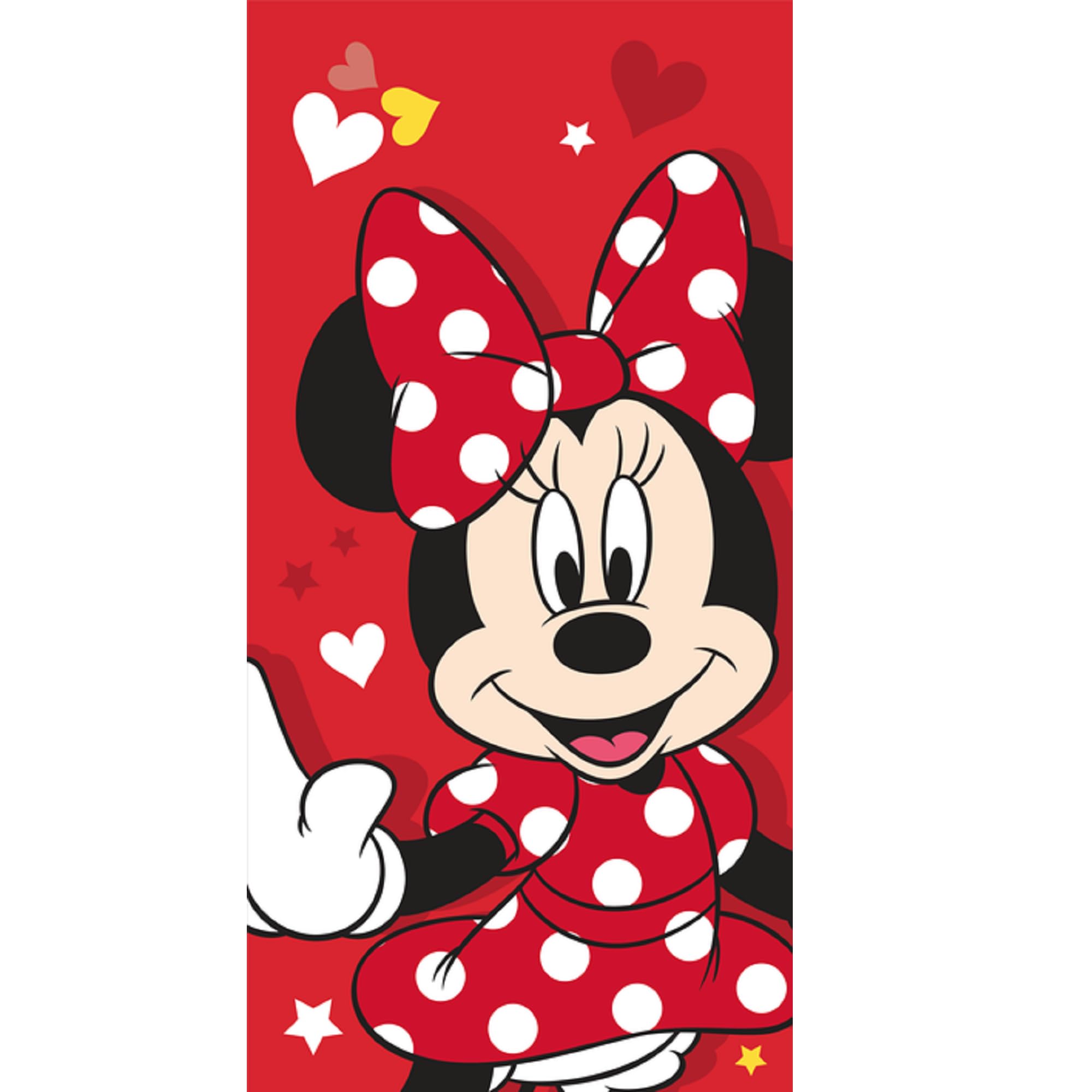 Jerry Fabrics Disney Minnie Mouse Red Bow Kids Girls Holiday Beach Bath Swim Towel