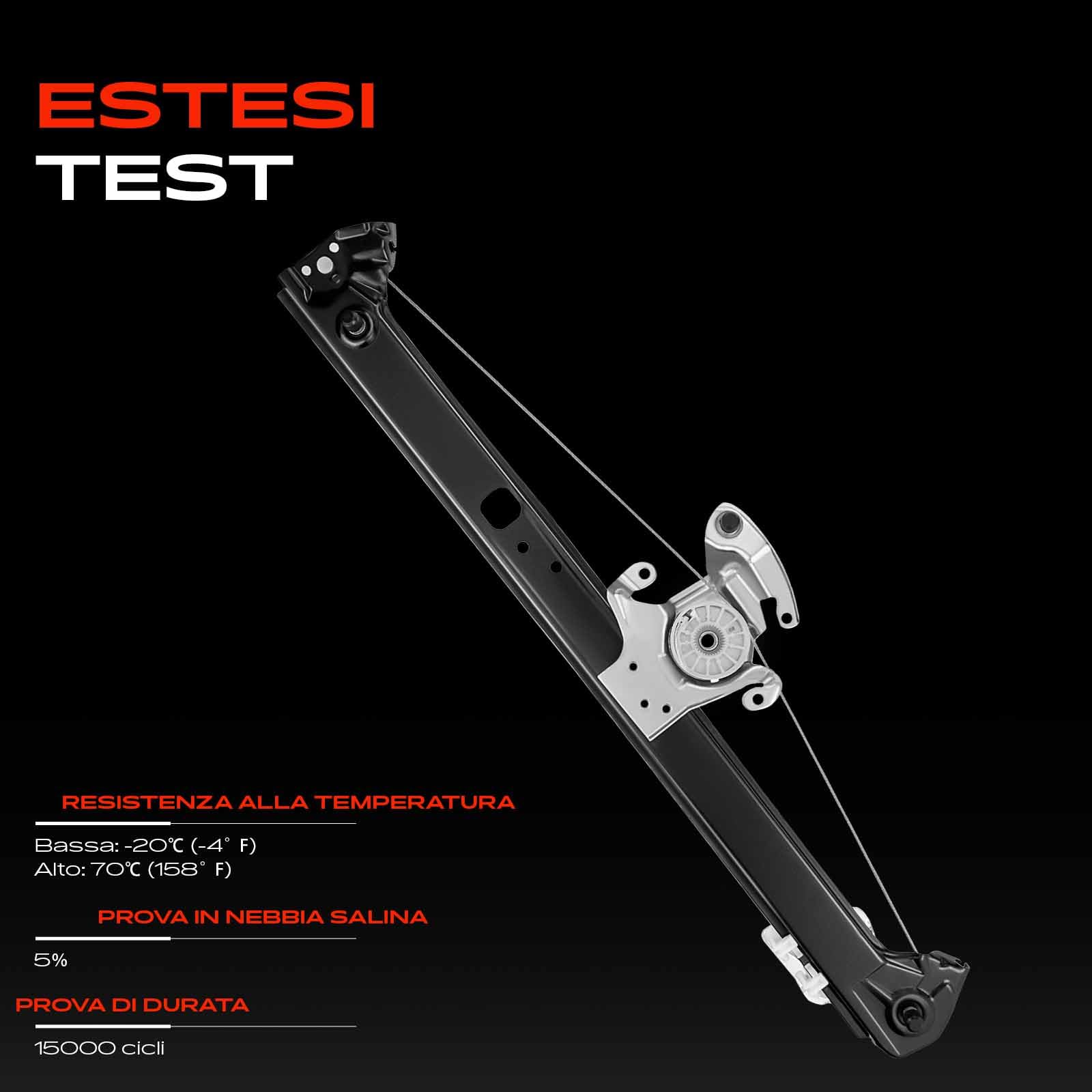 Frankberg Alzacristalli Elettrico Senza Motore Posteriore Destro Sostituzione per E53 X5 2000-2006 51357125060