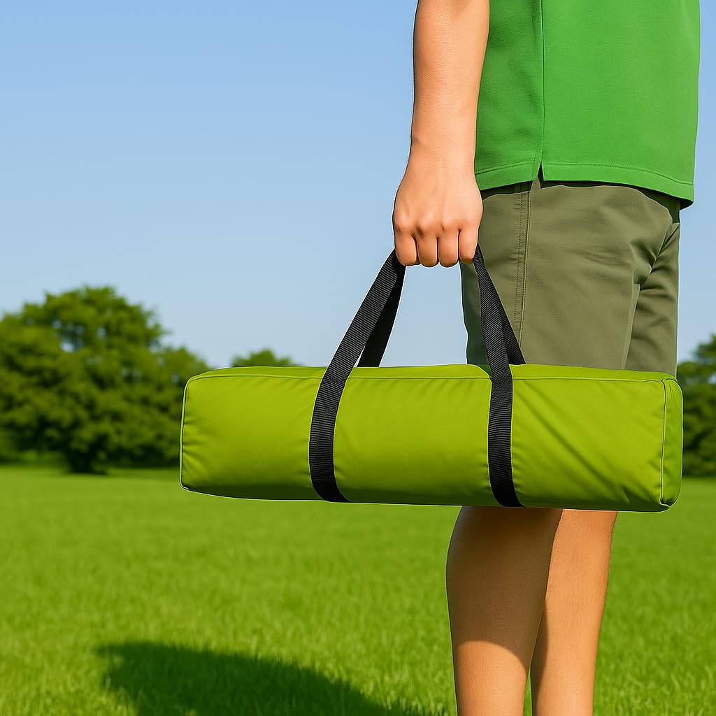 BERGER | Tenda Sole Spiaggia Portatile 2x3 Metri - Telo Ombra Protezione UV UPF 50+, Impermeabile per Mare, Picnic, Pesca e Campeggio, Tendalino da Spiaggia con Corde e Pali - Tarp Verde
