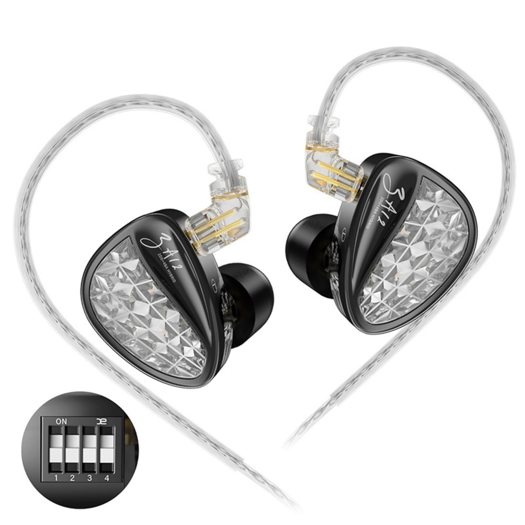 Amazon.com: KZ ZA12 in Ear Monitor Headphones, 2DD+4BA