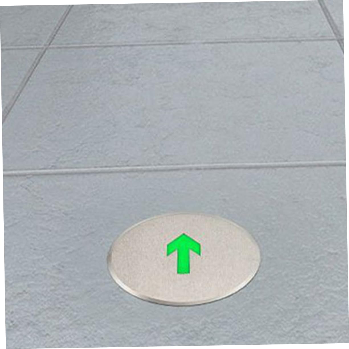 Cartello Uscita di Emergenza Rettilineo Autoilluminante in Acciaio Inox | Alta Luminosità, Installazione Semplice, per Indicazione di Evacuazione in Hotel e Uffici