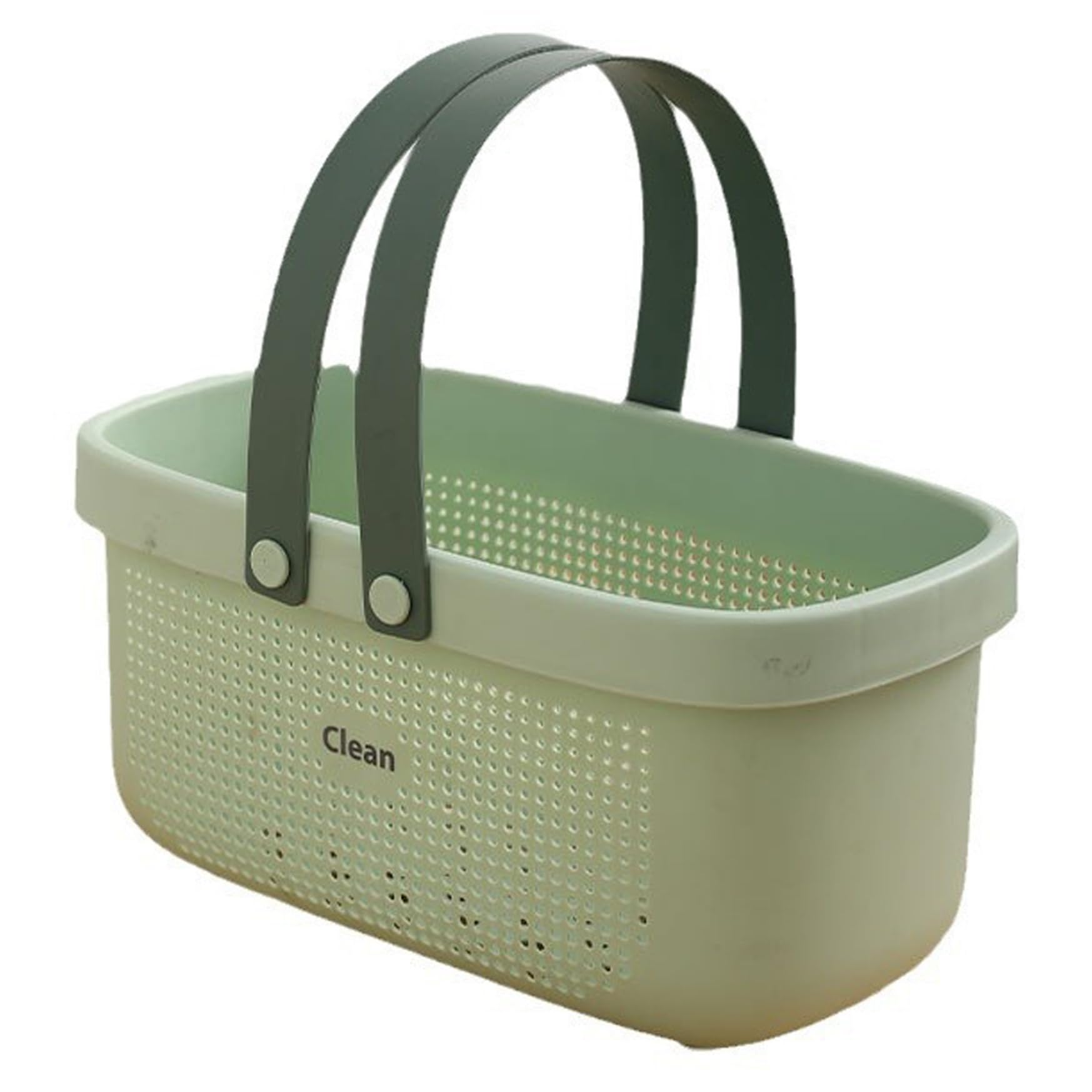 Hperu Shower Caddy Portable, Bathroom Caddy, Shower Basket, Plastic Storage Basket with Handle Portable Tote Organizer Bin for Bathroom Kitchen Dorm, Green