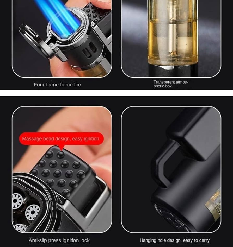 Amazon｜高火力ジェット4トーチターボライター1300Cガスライター