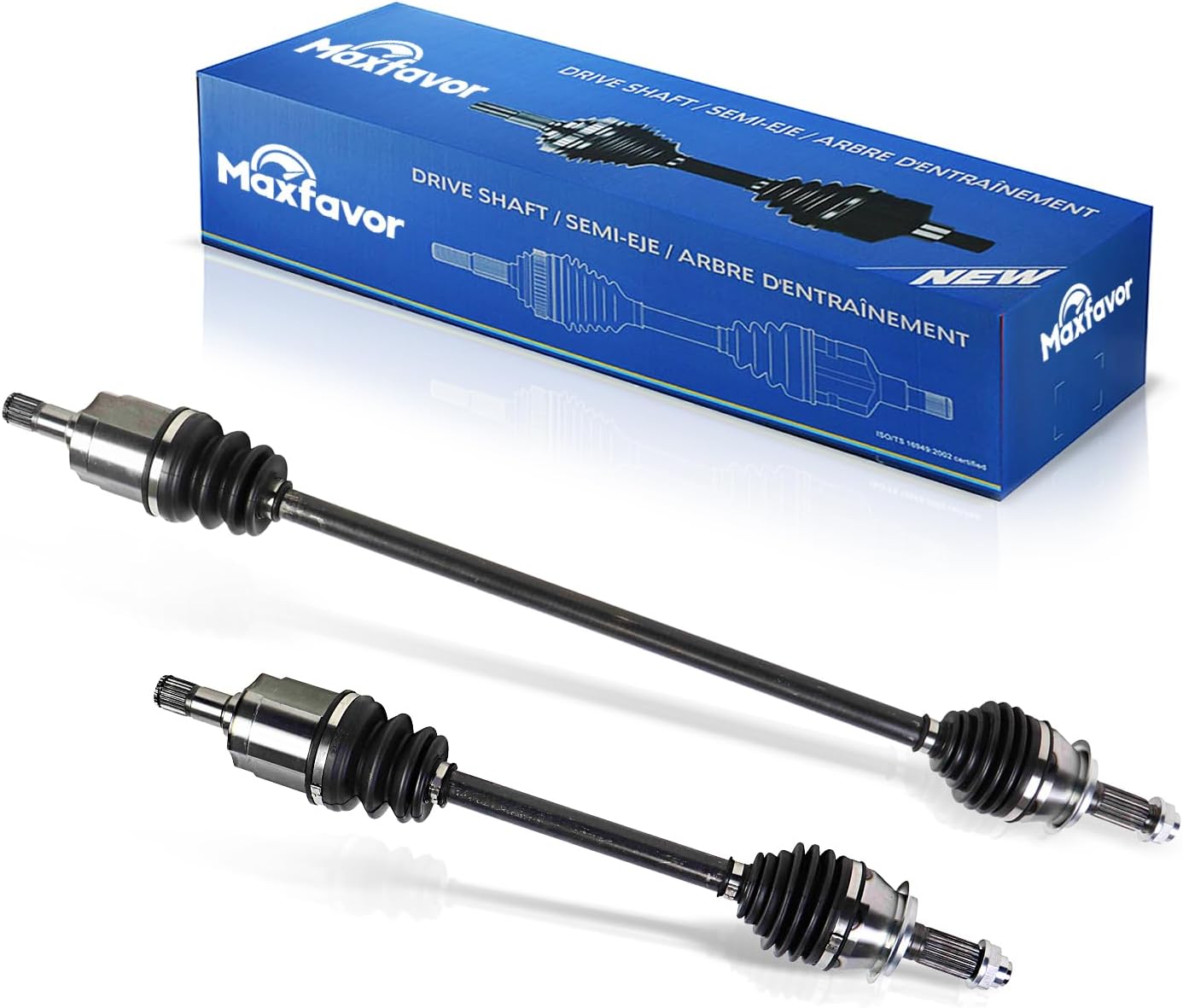 Maxfavor CV Axle Front FWD fit for 2012 2013 2014 2015 2016 2017 2018 Chevy Sonic CV Joint Axle Shaft Assembly Front Driver Passenger Side LS LT Sedan Hatchback, Automatic Trans, 1.8L L4